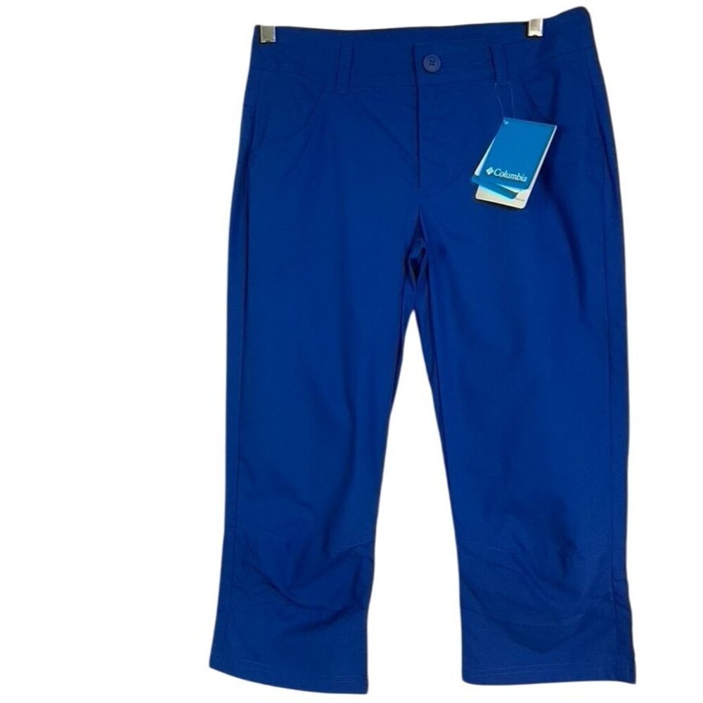 NWT Columbia Women's Quail Hollow Capri Pant, Women's Size 2, Blue